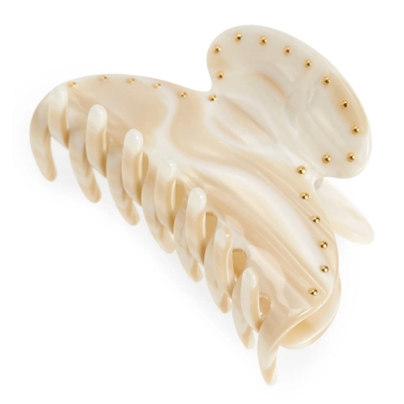 NWOT FRANCE LUXE Studded Couture Women’s Jaw Clip - Alba $68 - Picture 1 of 8